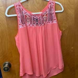 Peach Open Back Top (size large)